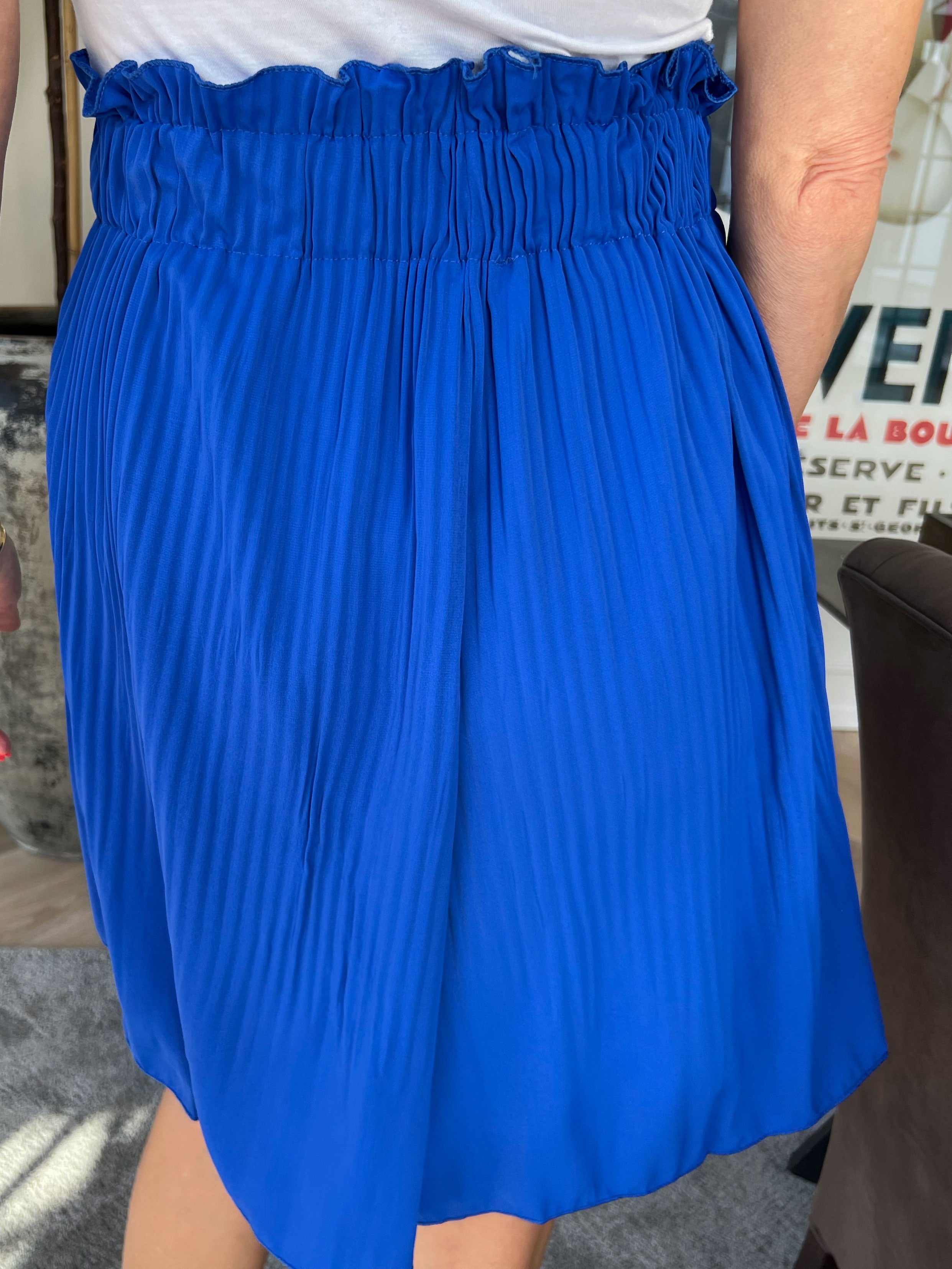 Diddi - Plisseret shorts med elastikkant i livet